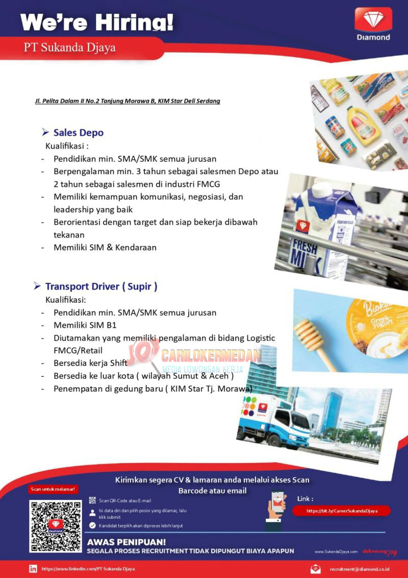 Loker SMA SMK Di PT Sukanda Djaya KIM Star T Morawa 2025