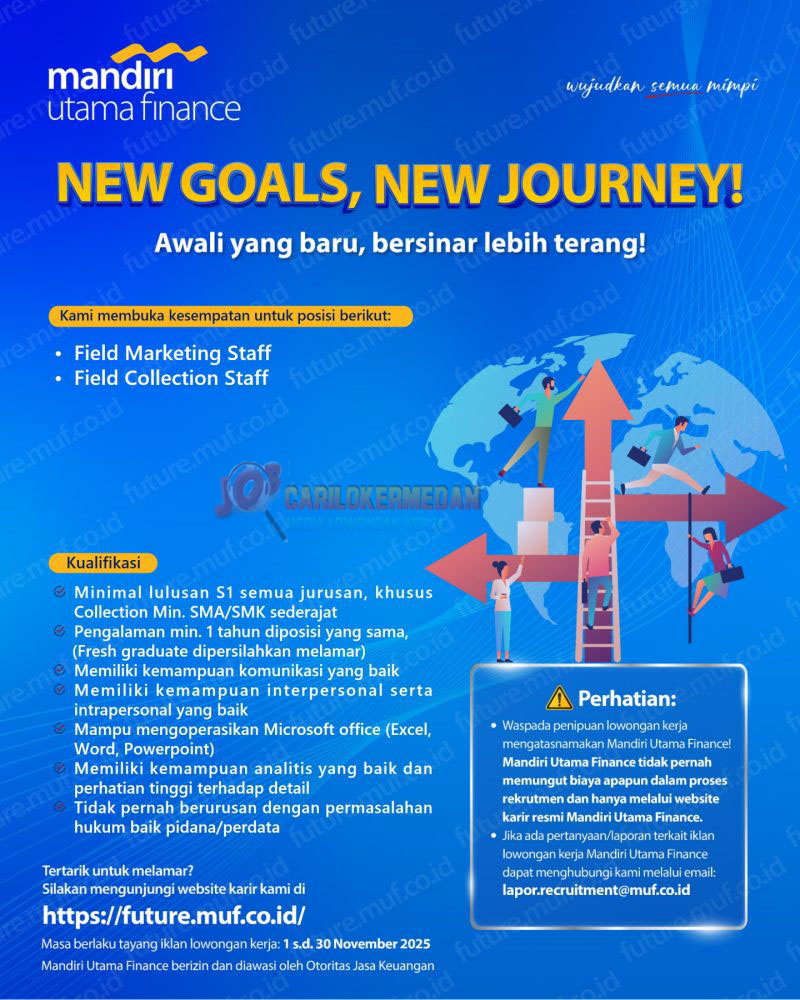Loker SMA SMK S1 Di PT Mandiri Utama Finance November 2025