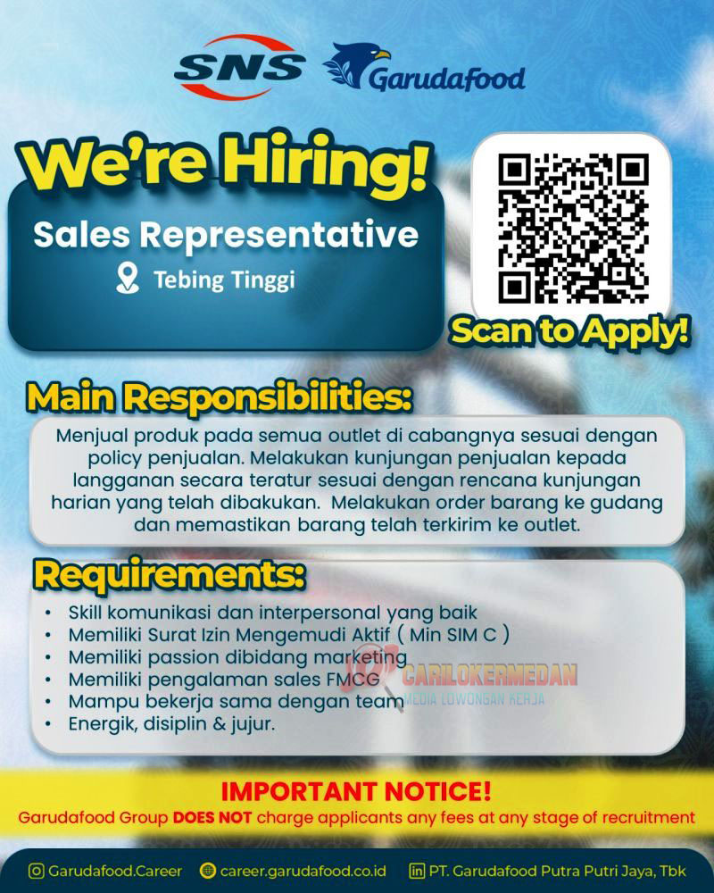 Lowongan Kerja Di PT Sinarniaga Sejahtera Tebing Tinggi 2025