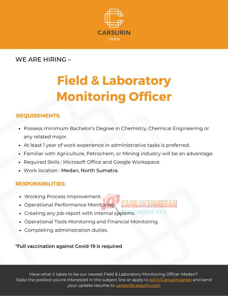 Lowongan Kerja S1 Di PT Carsurin Tbk Medan November 2025