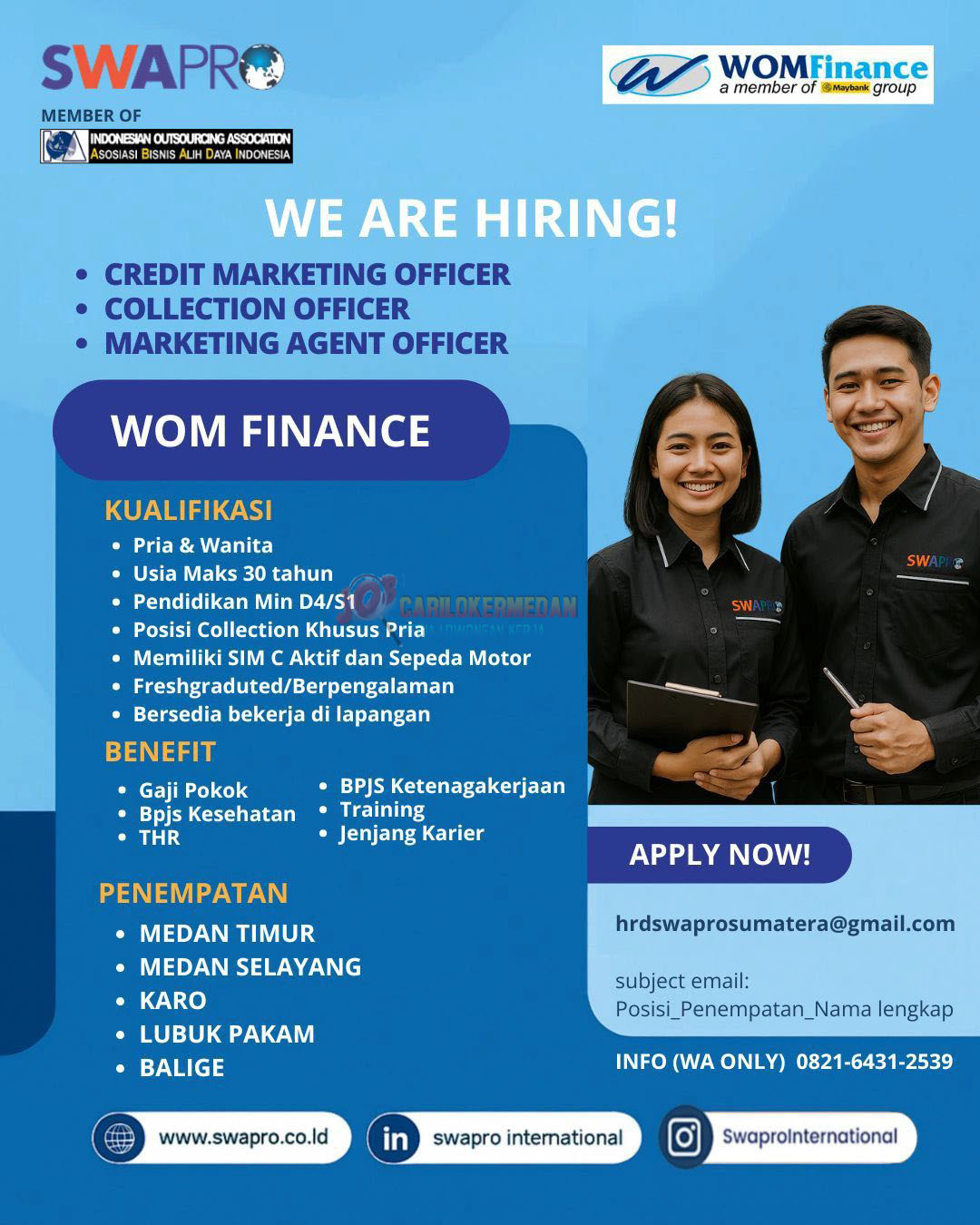Loker D4 S1 Di PT Swapro International Medan Desember 2025 1