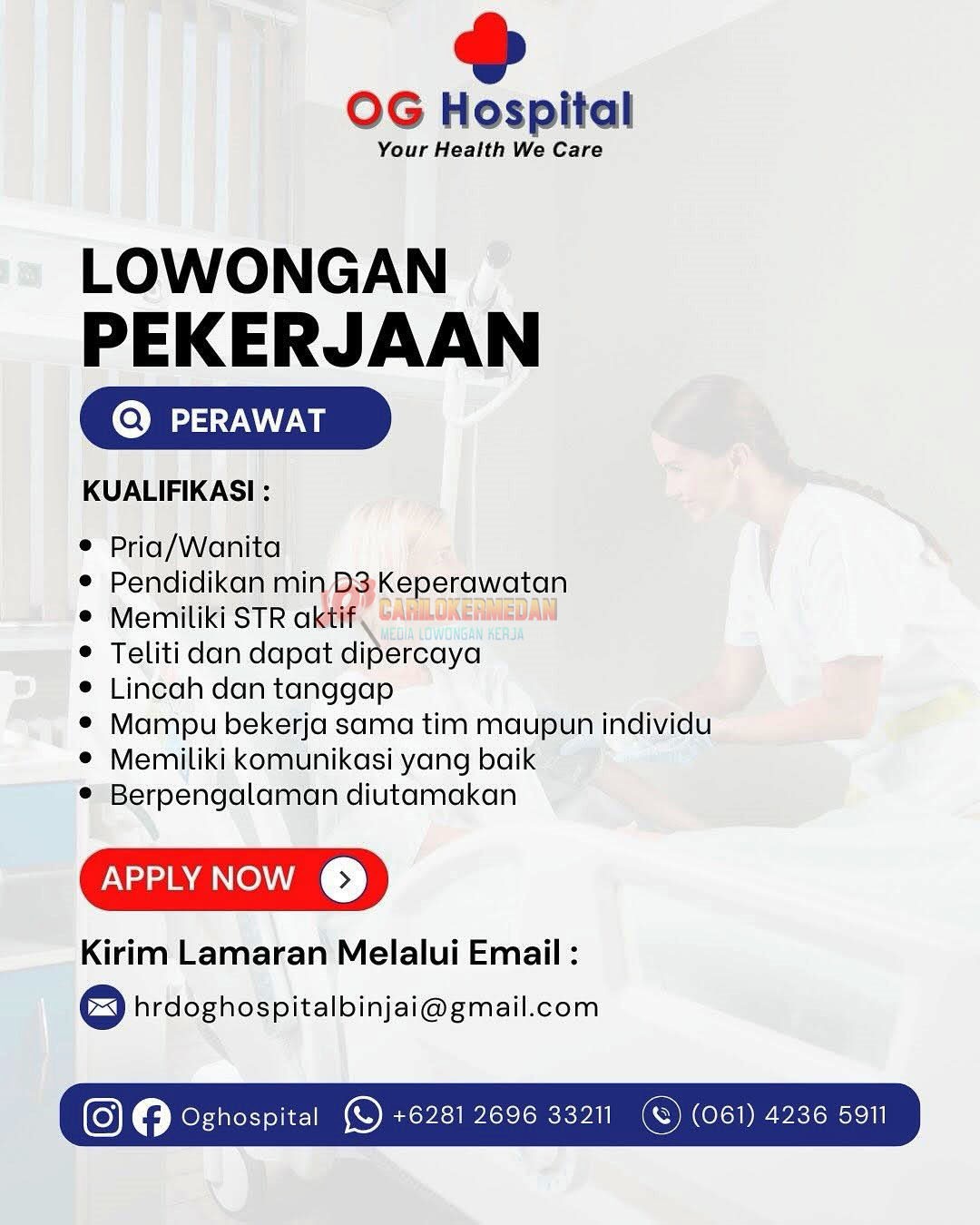 Loker SMA SMK D3 S1 Di OG Hospital Binjai Desember 2025 1