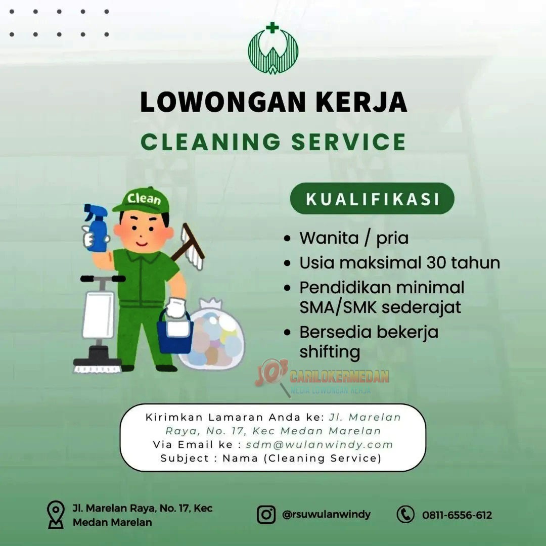 Loker SMA SMK D3 S1 Di RSU Wulan Windy Medan Marelan 2