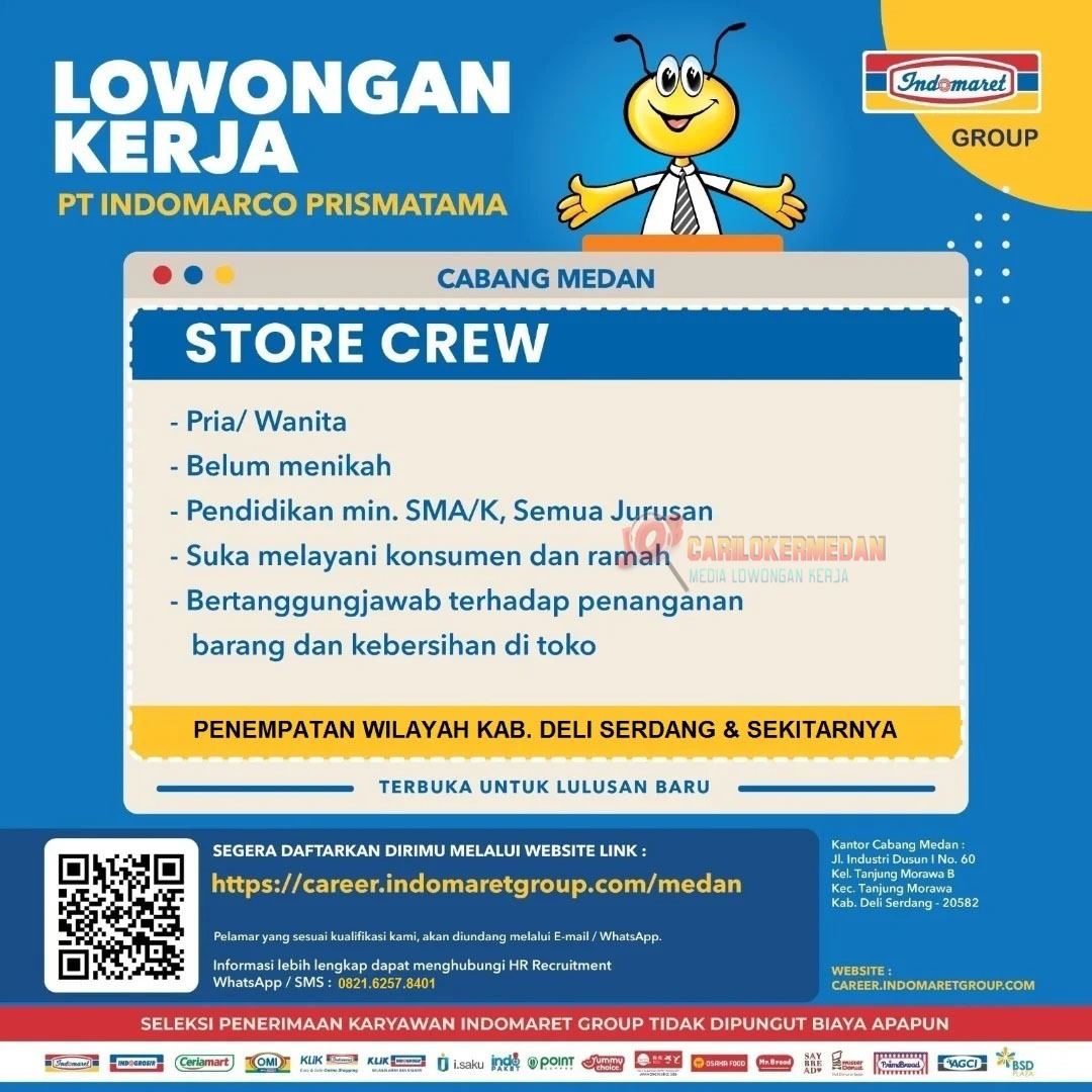 Loker SMA SMK Di PT Indomarco Prismatama Medan Deli Serdang 2