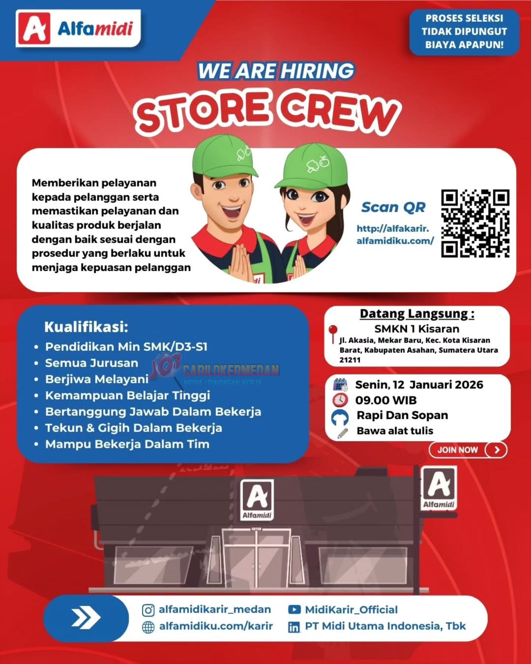 Loker SMA SMK Di PT Midi Utama Indonesia Sumatera Utara 1