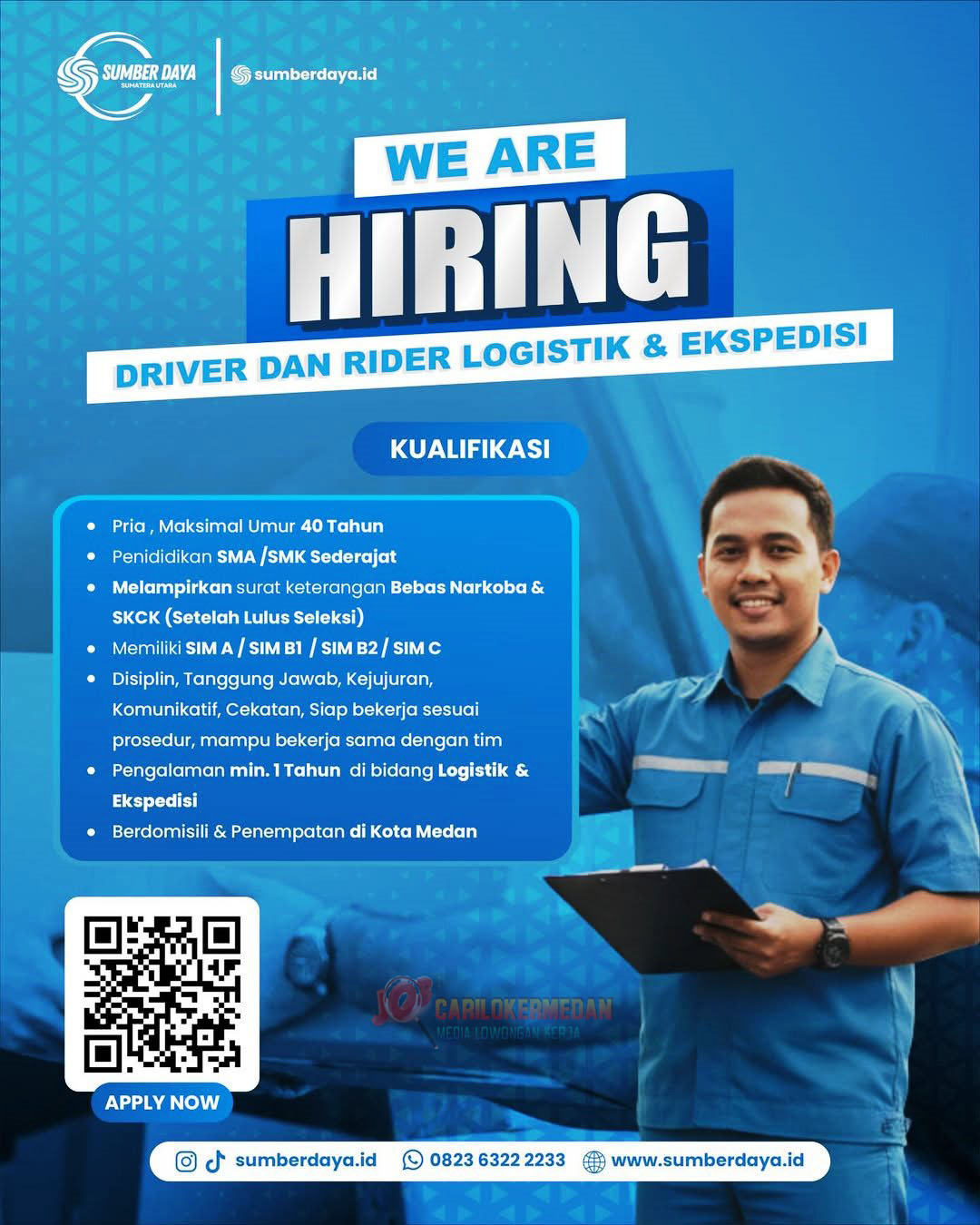 Loker SMA SMK Di PT Sumber Daya Sumatera Utara Medan