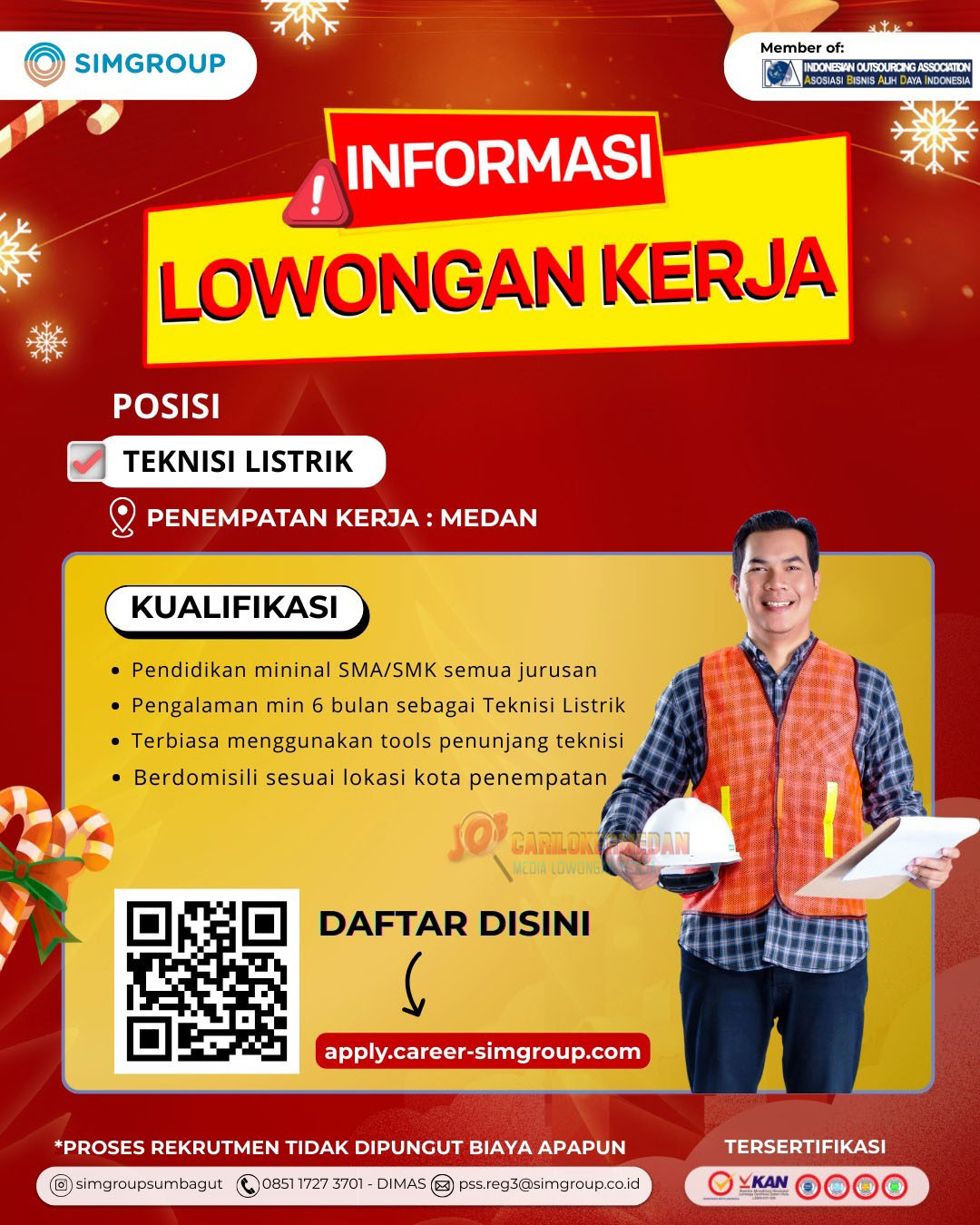 Loker SMA SMK Di PT Swakarya Insan Mandiri Medan Desember 2025