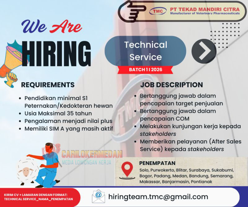 Loker Tamatan S1 Di PT Tekad Mandiri Citra Medan Desember 2025