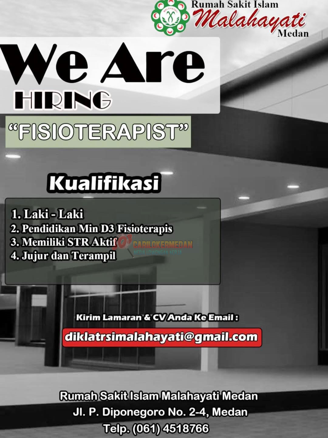 Lowongan Kerja D3 S1 Di RSI Malahayati Medan Desember 2025