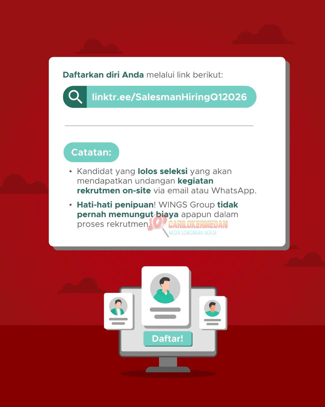 Loker SMA SMK D3 S1 Di WINGS Group Medan Binjai Stabat Januari 2026 4