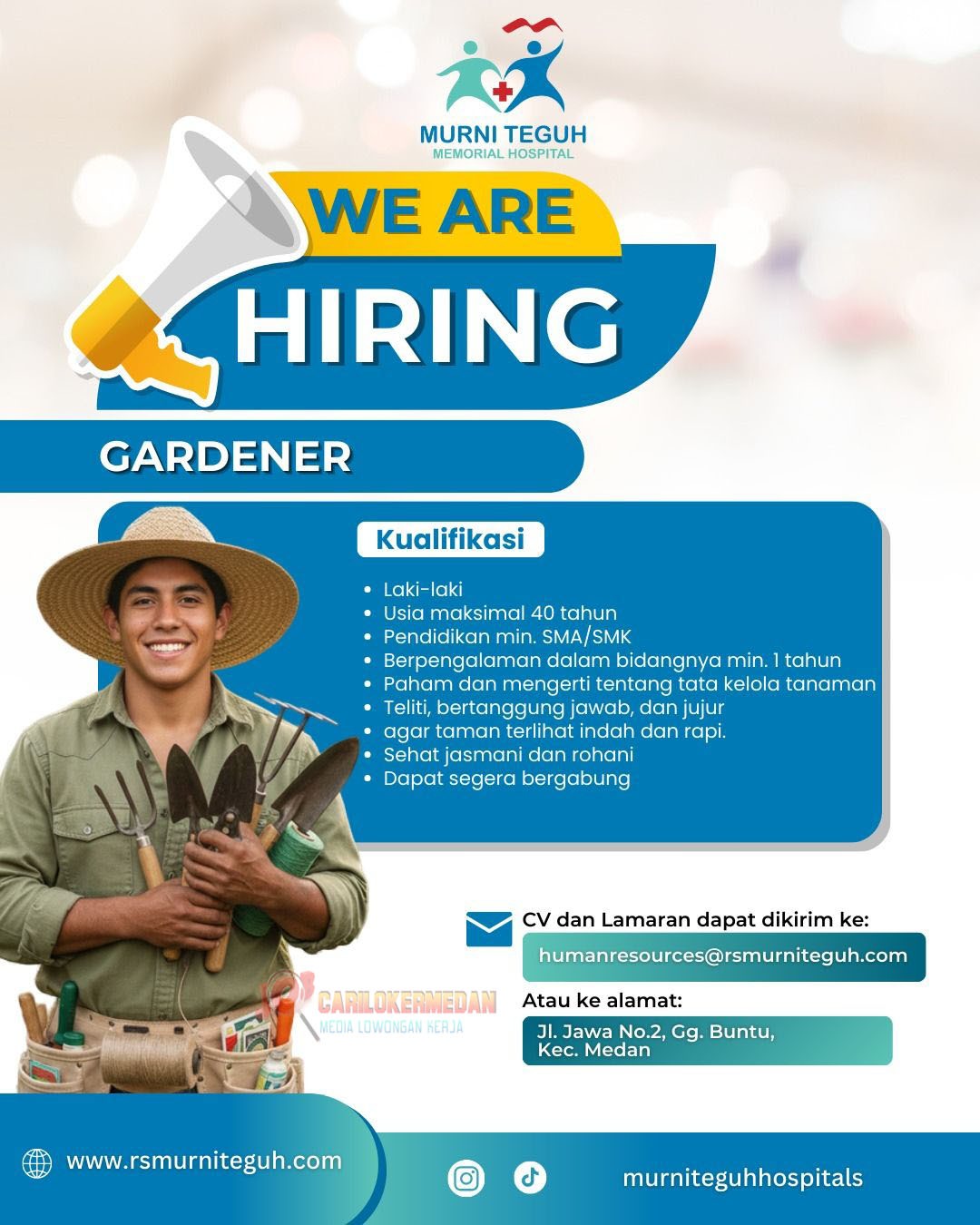 Loker SMA SMK Di Murni Teguh Memorial Hospital Medan 2026 1