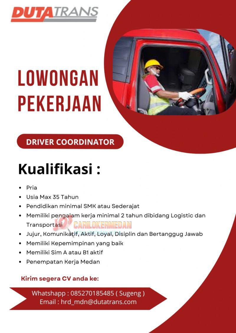 Loker SMA SMK Di PT Andalas Surya Jaya Medan Januari 2026