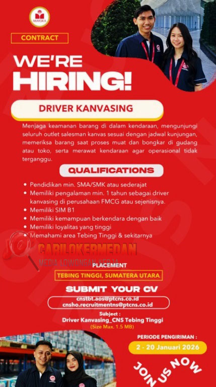 Loker SMA SMK Di PT Cipta Niaga Semesta Tebing Tinggi 1