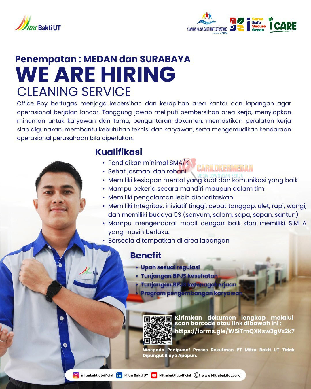 Loker SMA SMK Di PT Mitra Bakti UT Medan Januari 2026