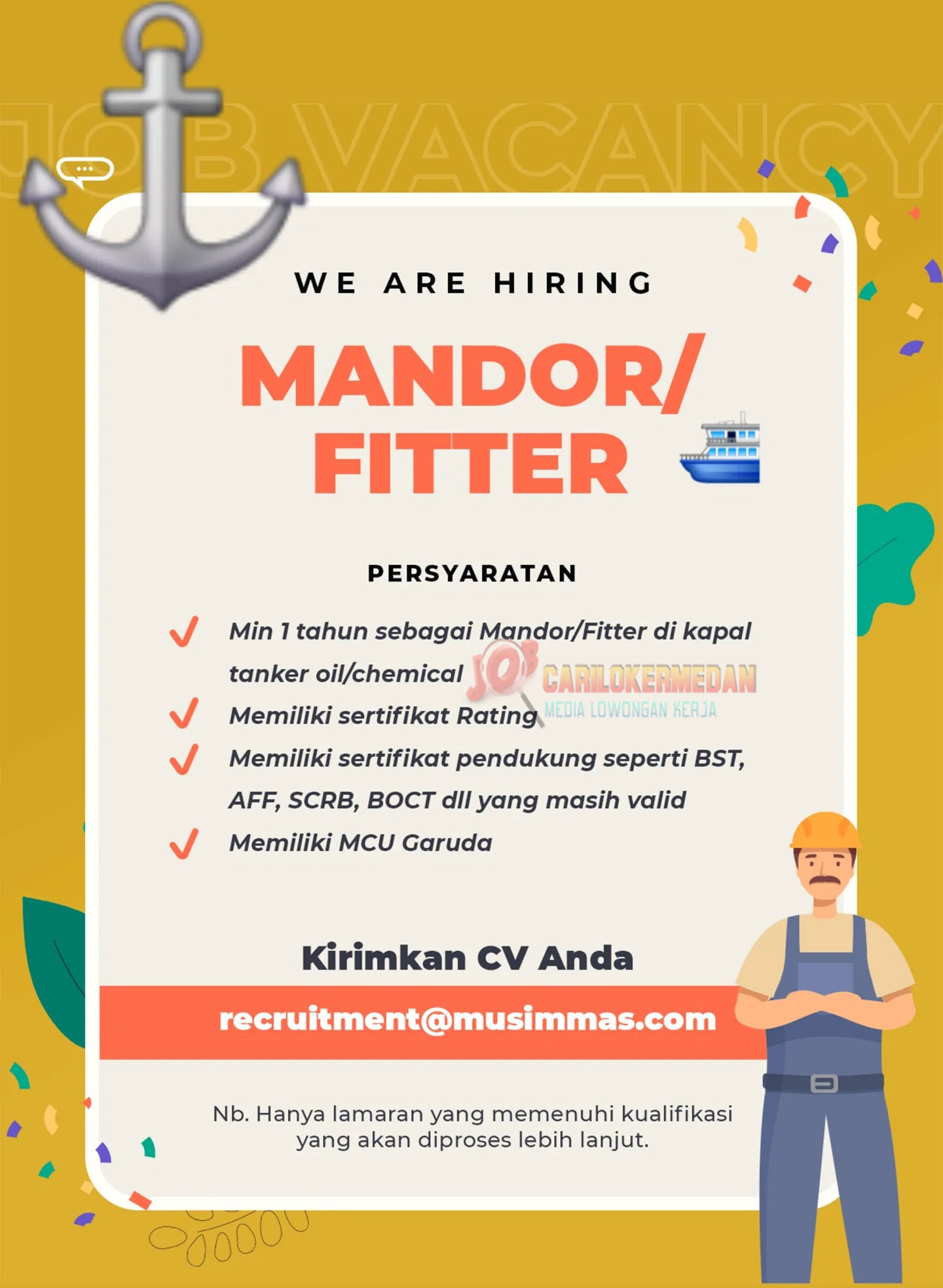 Lowongan Kerja Di PT Musim Mas Group Januari 2026 2