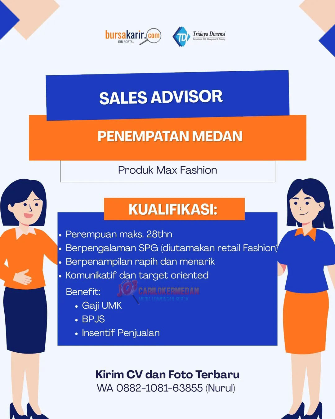 Lowongan Kerja Di PT Tridaya Dimensi Indonesia Medan Januari 2026