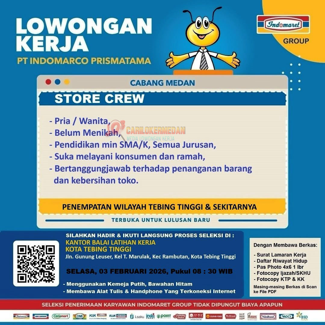 Lowongan Kerja SMA SMK Di PT Indomarco Prismatama Februari 2026 2