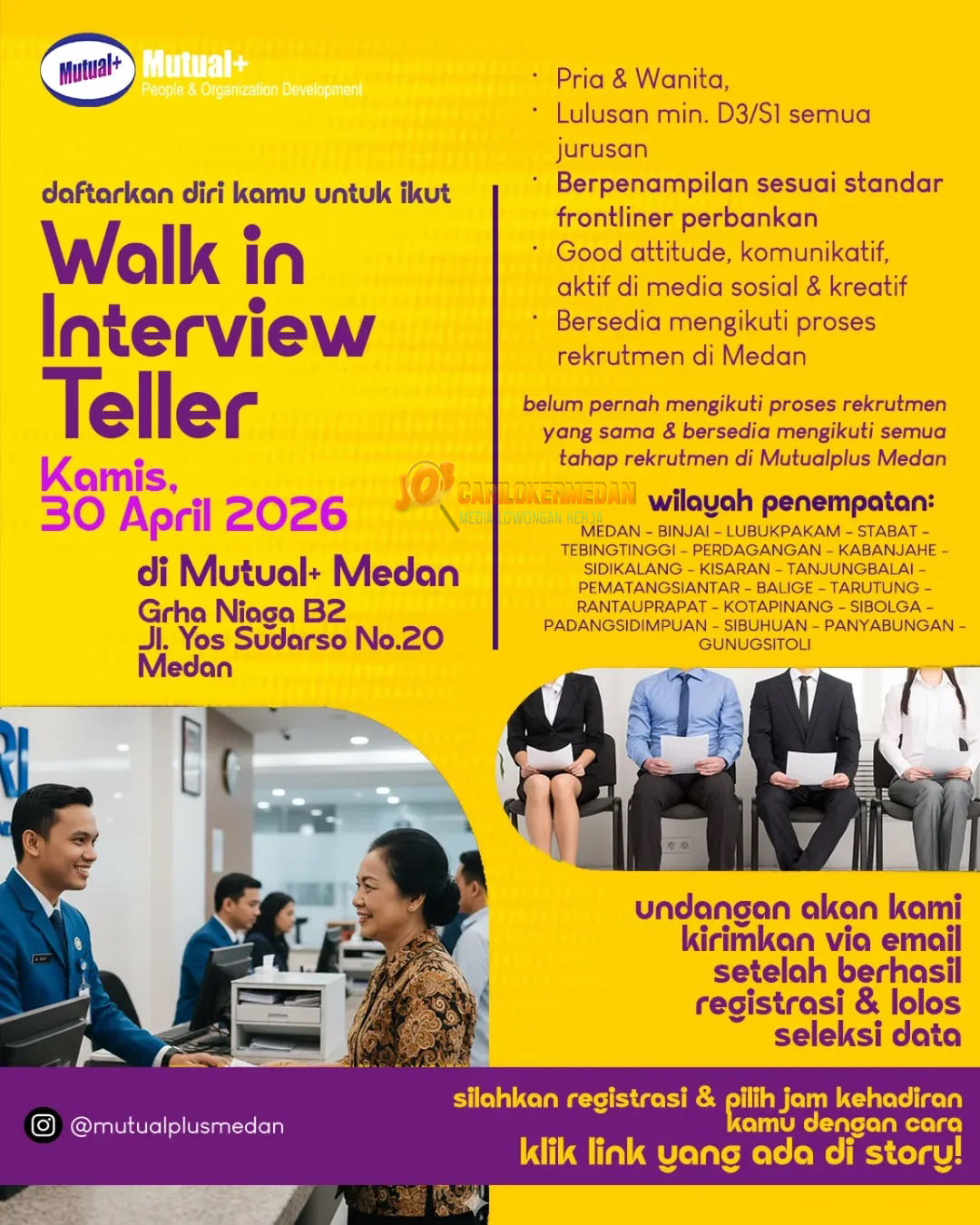 Loker D3 S1 Di PT Mutualplus Global Resources Medan April 2026