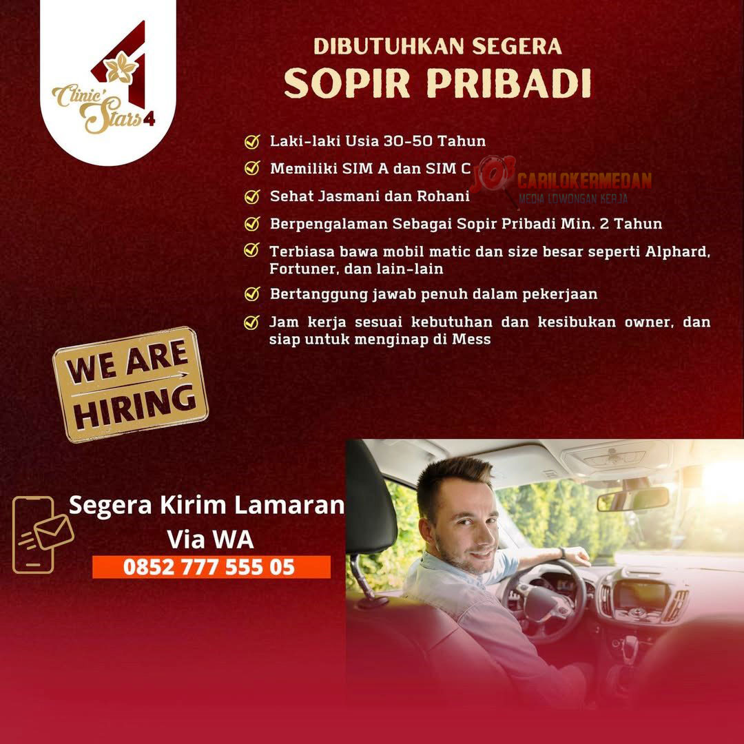Loker Di Klinik Stars 4 Rajamin Purba Pematang Siantar April 2026