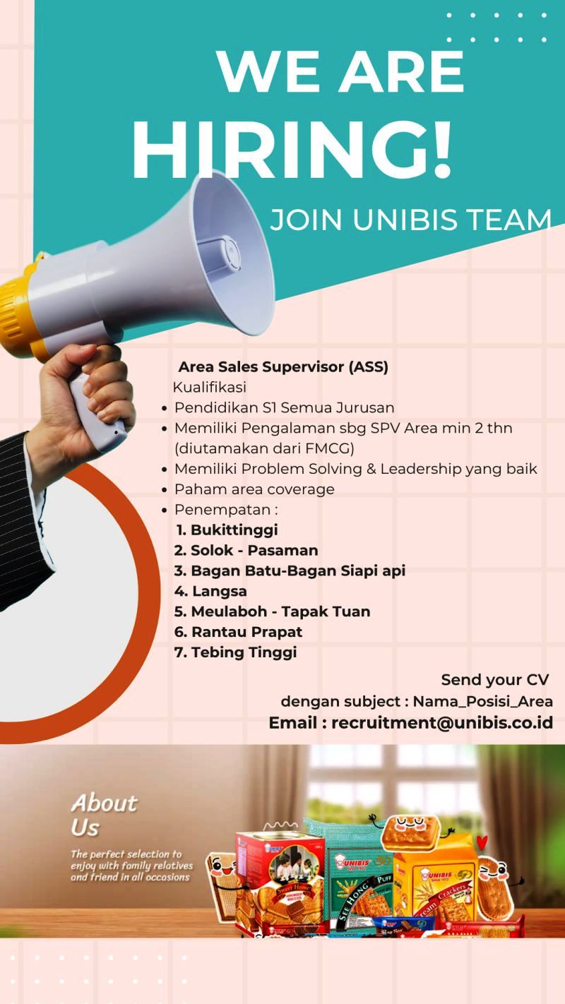 Loker S1 Di PT Universal Indofood Product Medan April 2026