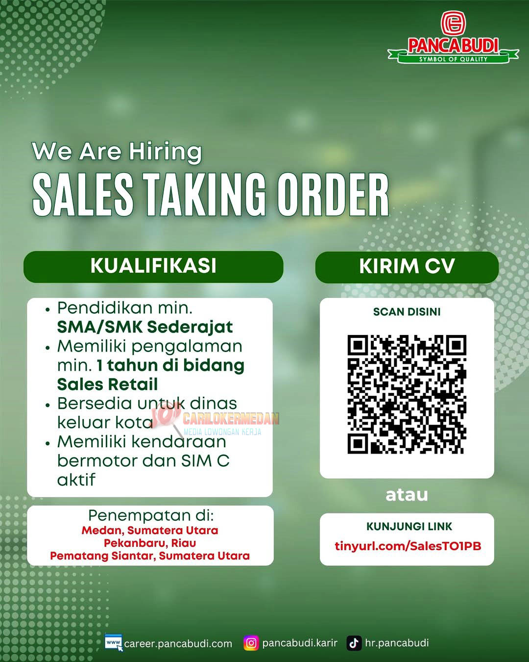 Loker SMA SMK D3 S1 Di PT Panca Buana Plasindo Medan April 2026 2