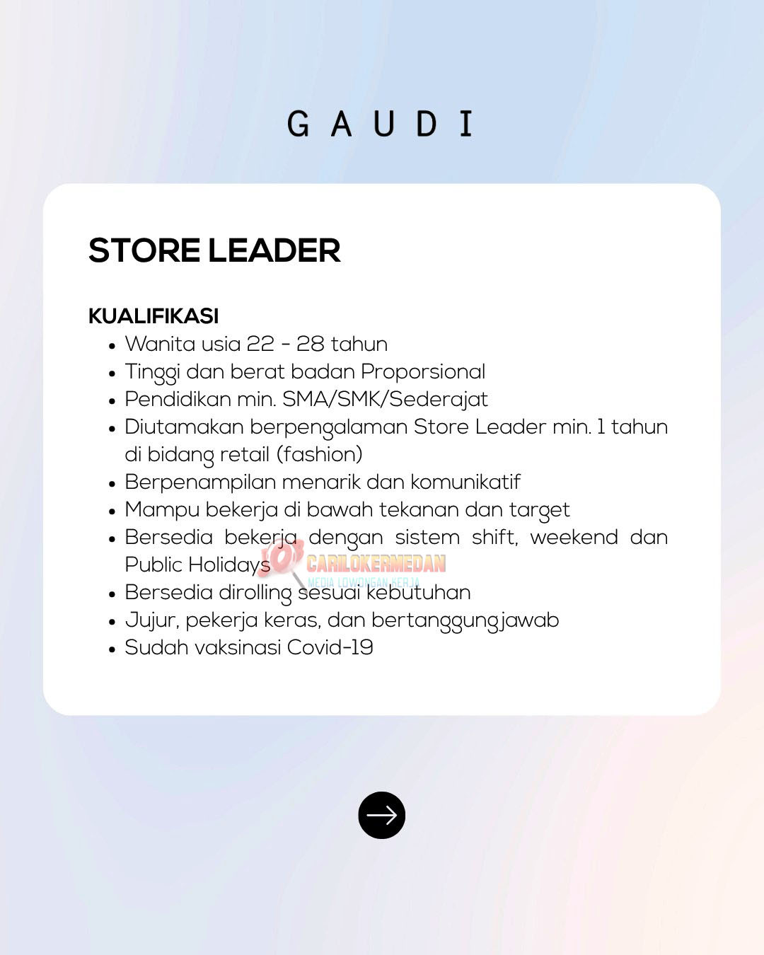 Loker SMA SMK Di PT Gaudi Dwi Laras Medan April 2026 2