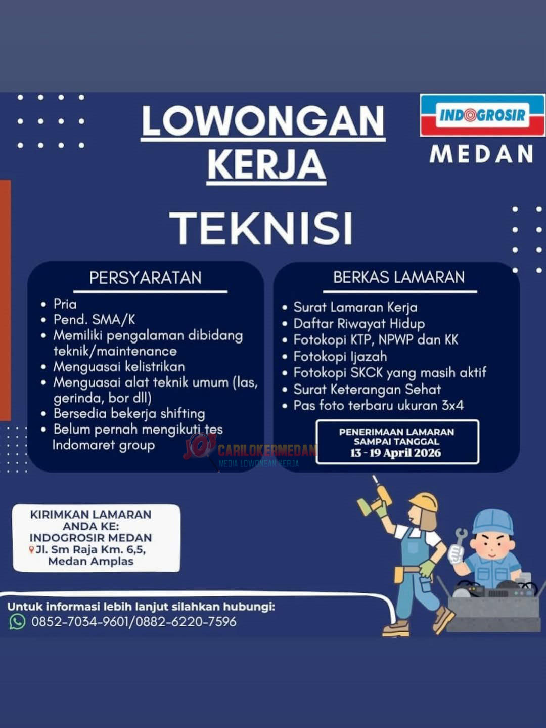 Loker SMA SMK Di PT Inti Cakrawala Citra Medan April 2026
