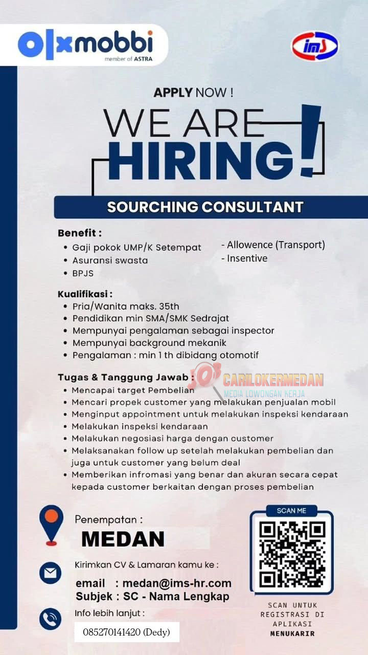 Loker SMA SMK Di PT Intrias Mandiri Sejati Medan April 2026