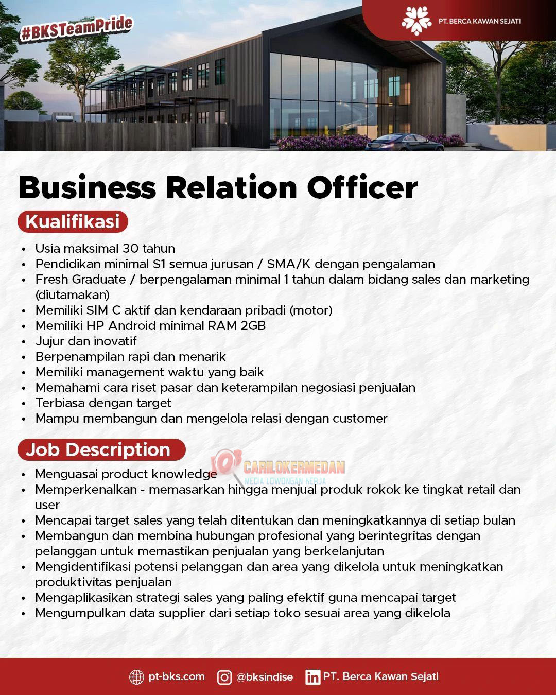 Loker SMA SMK S1 Di PT Berca Kawan Sejati Padang Sidempuan April 2026 2