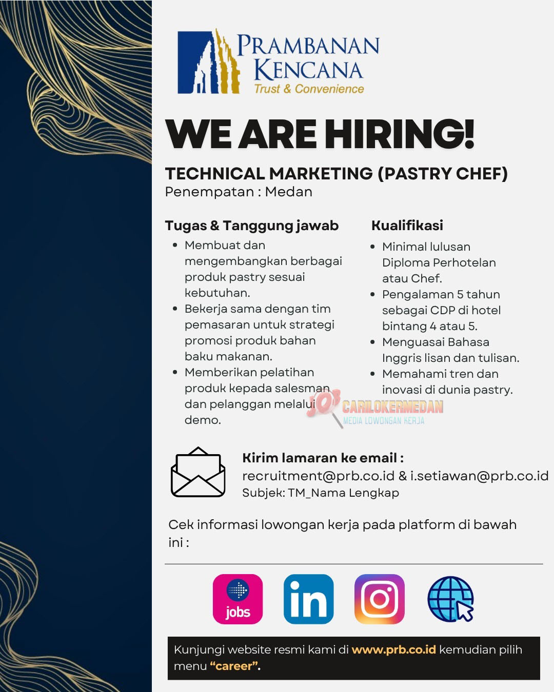 Lowongan Kerja D3 S1 Di Prambanan Kencana Medan April 2026