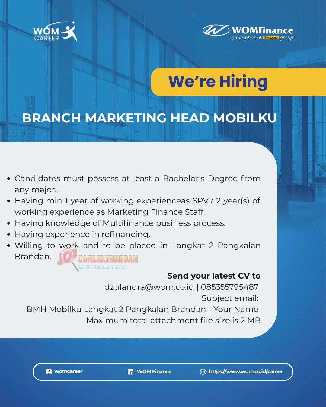 Lowongan Kerja S1 Di PT Wahana Ottomitra Multiartha April 2026 1