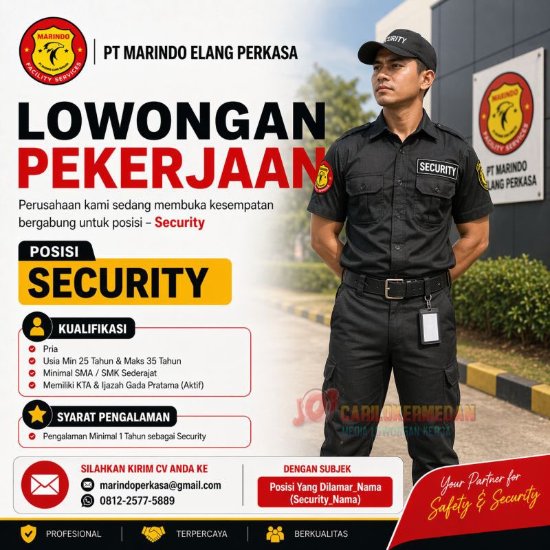 Loker SMA SMK Di PT Marindo Elang Perkasa Medan Mei 2026