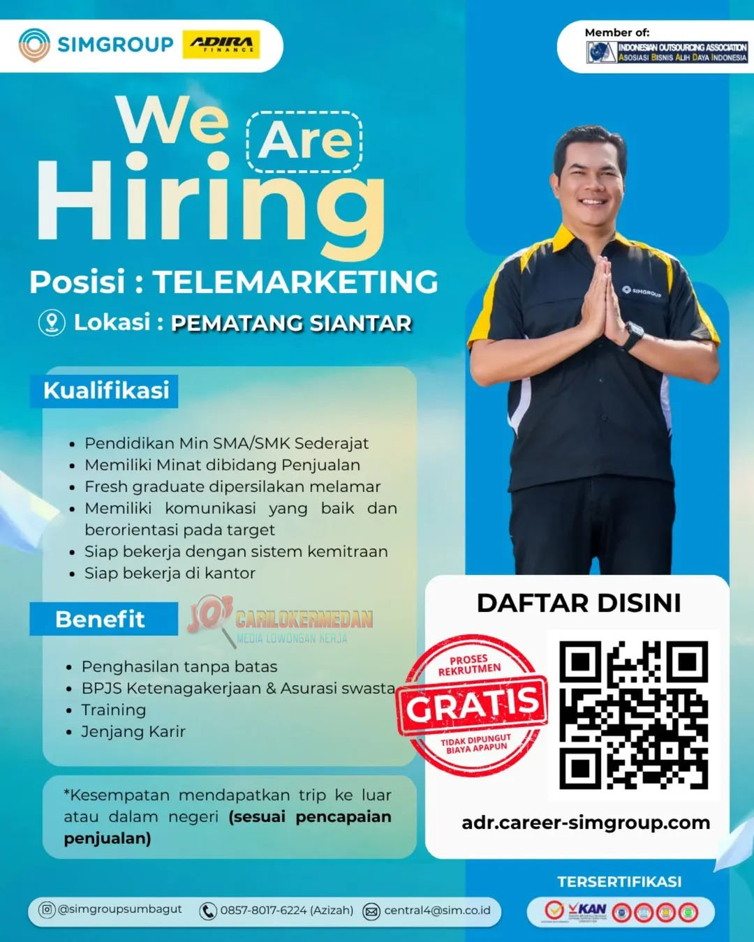 Loker SMA SMK Di PT Swakarya Insan Mandiri Siantar Juni 2026
