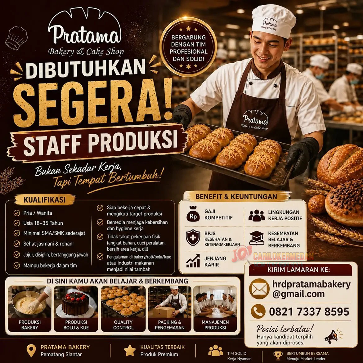 Lowongan Kerja SMA SMK D3 S1 Di Pratama Bakery Siantar Juni 2026 2