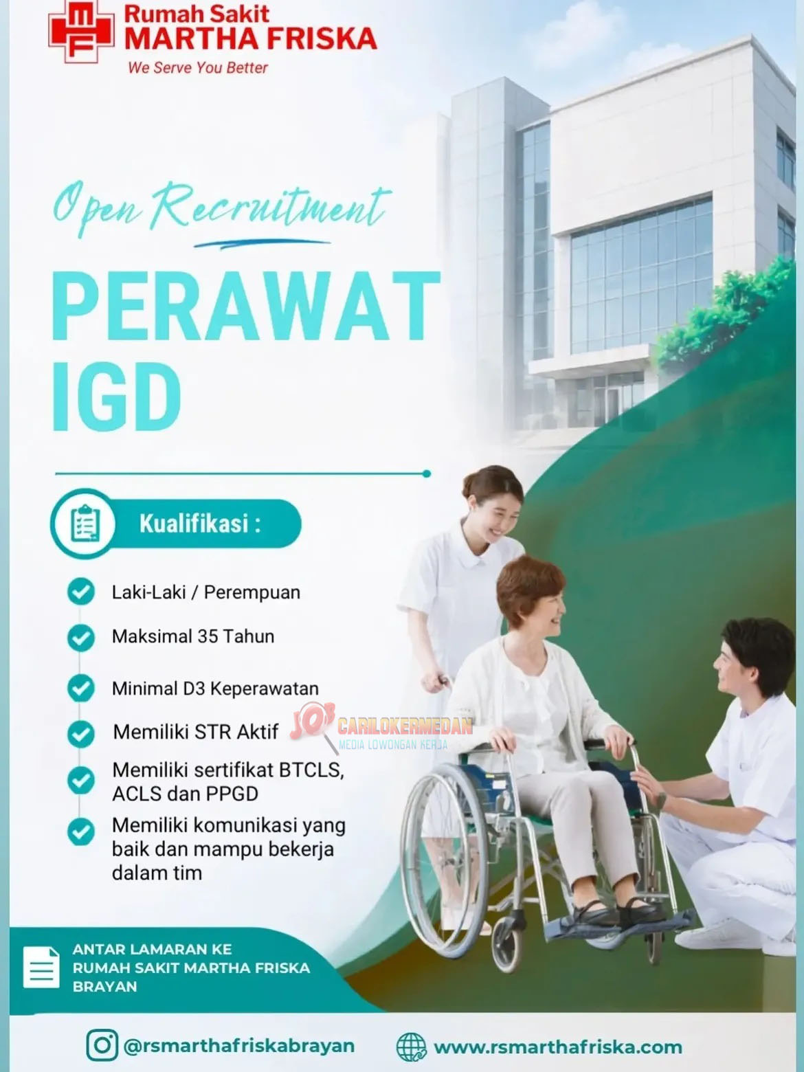 Loker D3 S1 Di RSU Martha Friska Brayan Medan Juli 2026 2