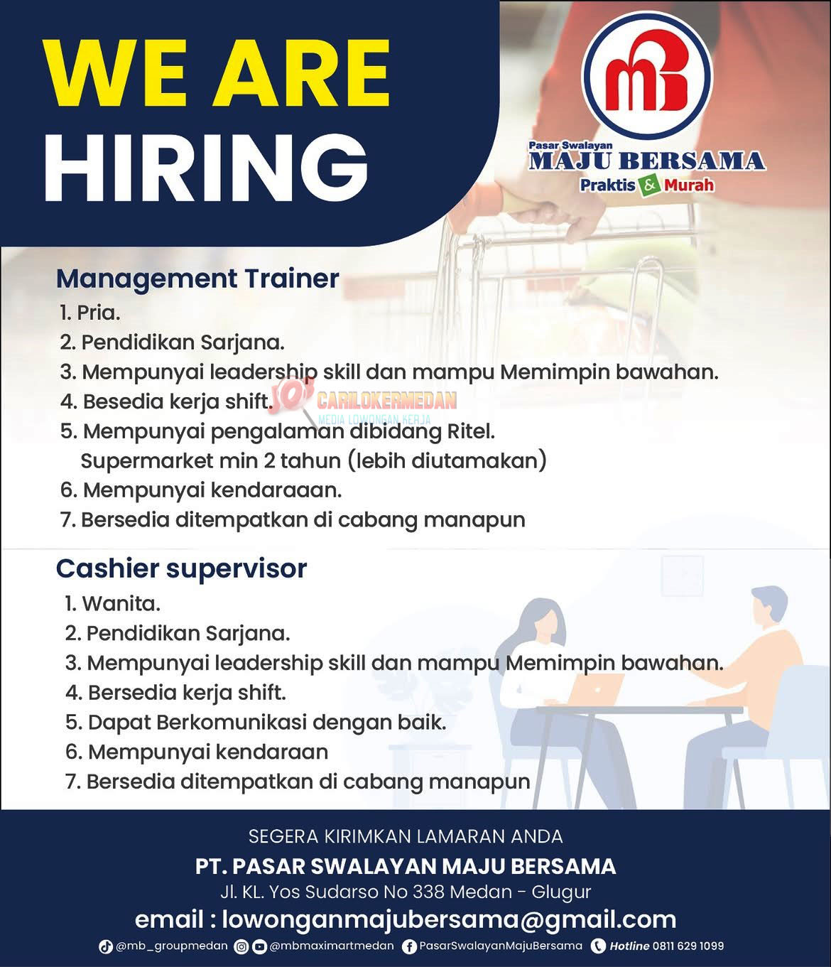 Loker S1 Di PT Pasar Swalayan Maju Bersama Medan Juli 2026 1