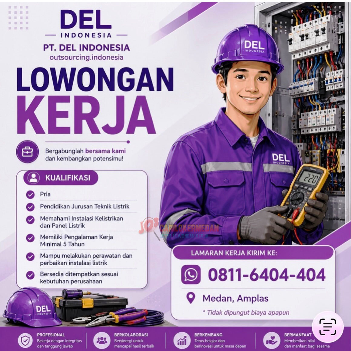 Lowongan Kerja Di PT DEL Indonesia Medan Amplas Juli 2026