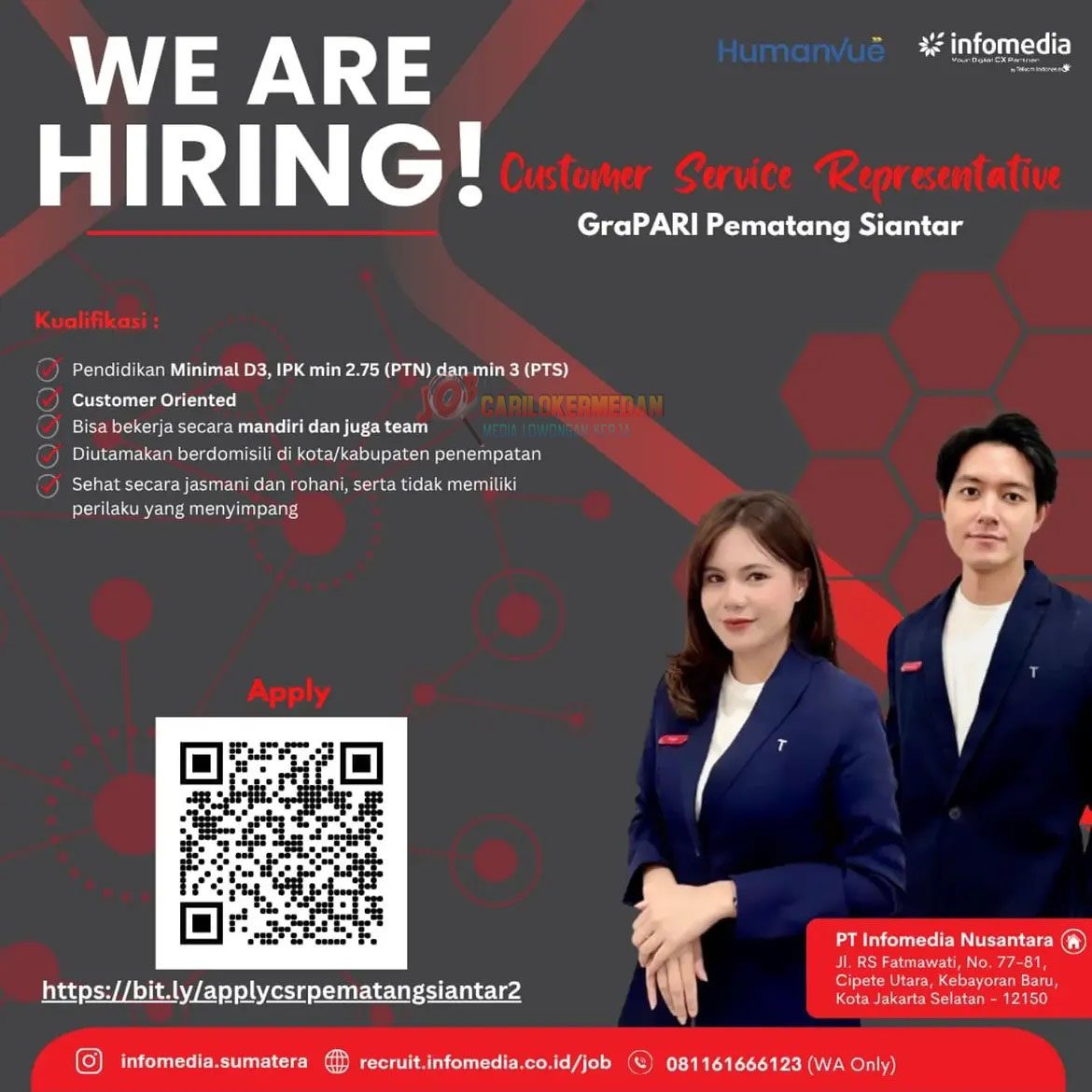 Loker D3 S1 Di PT Infomedia Nusantara P Sidempuan & P Siantar 2