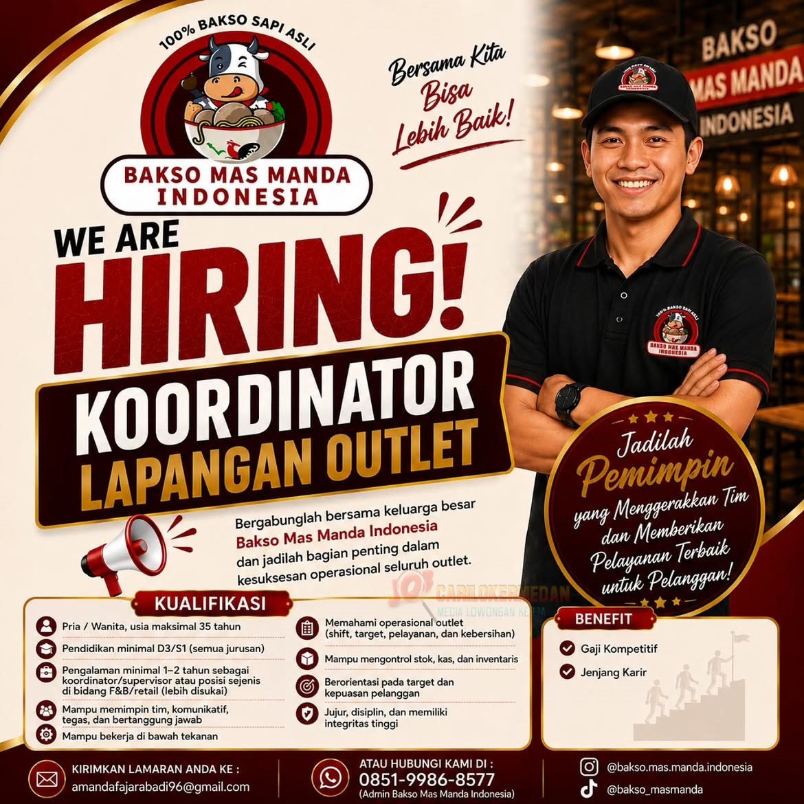Loker SLTA D3 S1 Di Bakso Mas Manda Indonesia Medan Agustus 2026 2