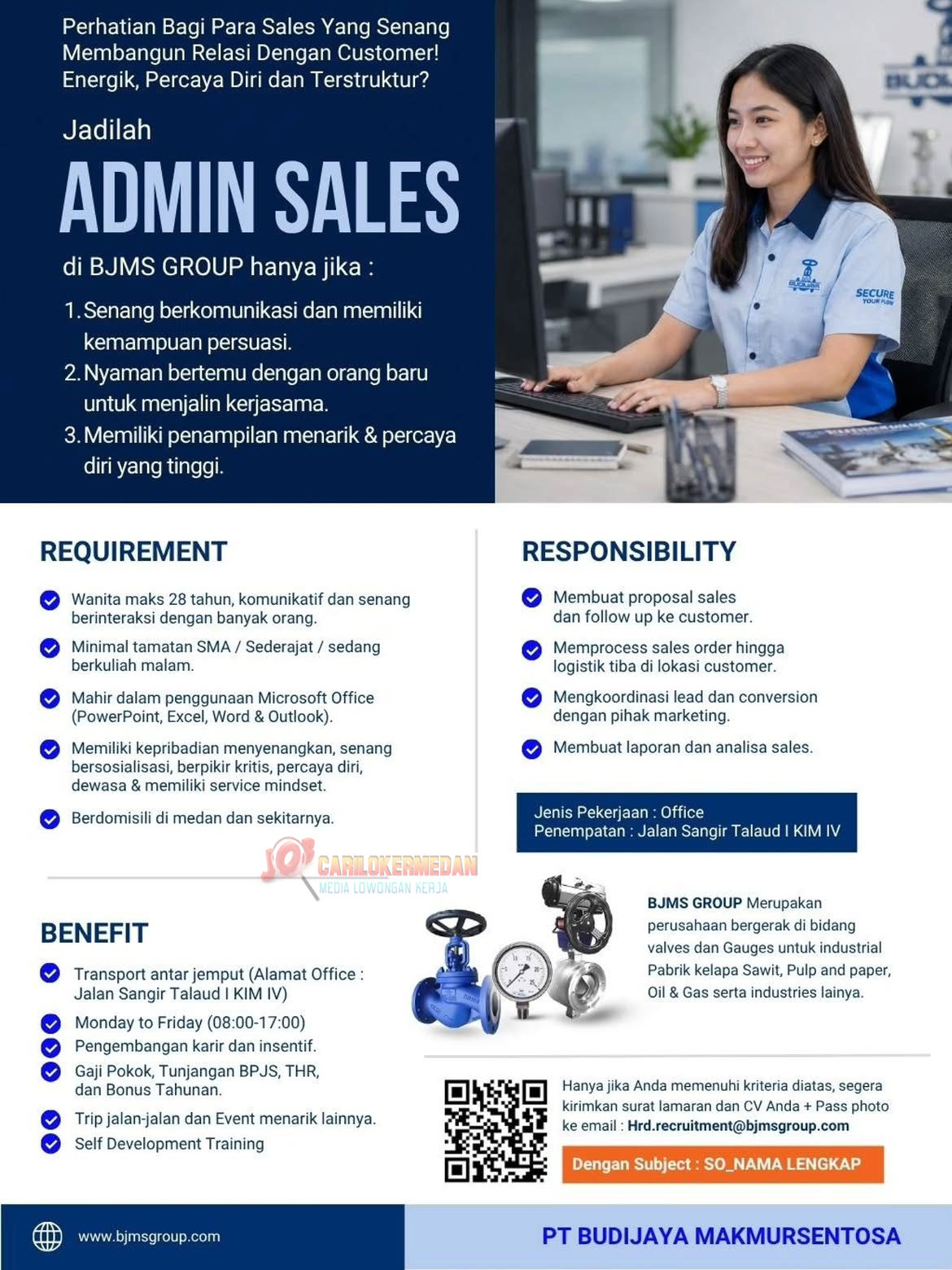 Loker SMA SMK D3 S1 Di PT Budijaya Makmursentosa KIM 4 Medan 1