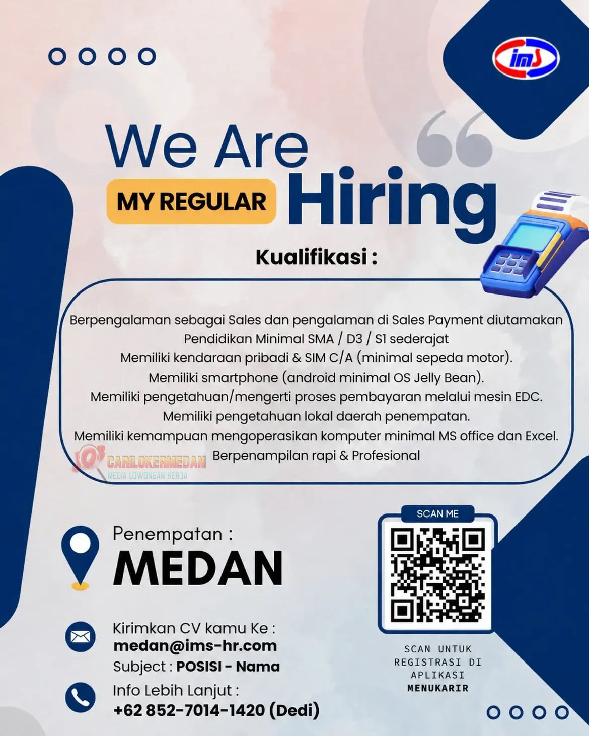Loker SMA SMK D3 S1 Di PT Intrias Mandiri Sejati Medan Agustus 2026 1