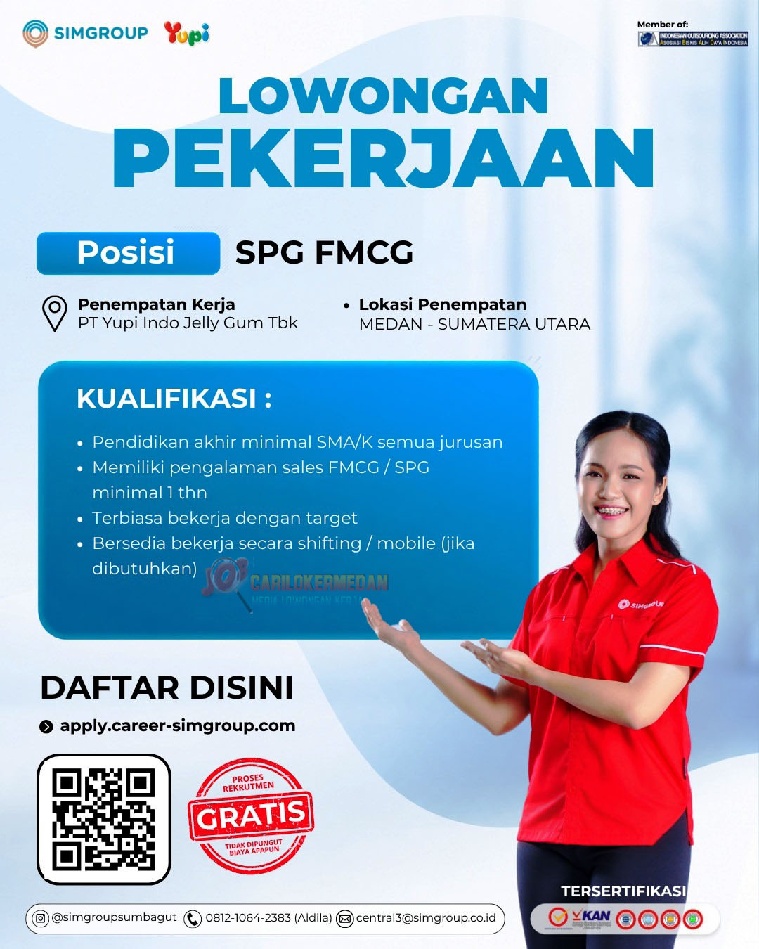 Loker SMA SMK Di PT Swakarya Insan Mandiri Medan Agustus 2026