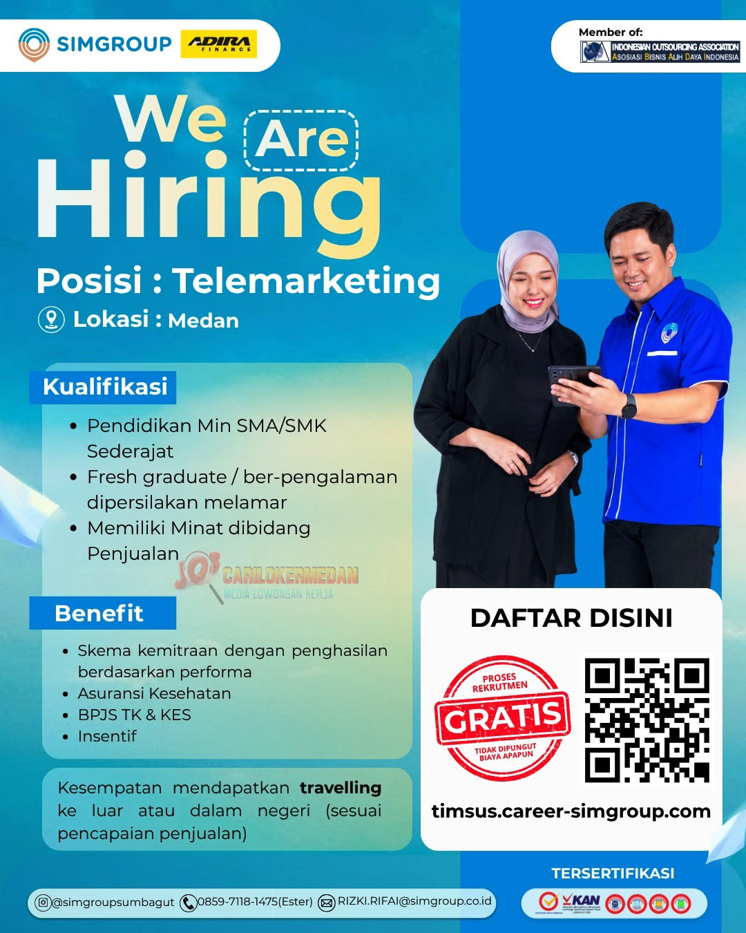Loker SMA SMK Di PT Swakarya Insan Mandiri Medan Agustus 2026