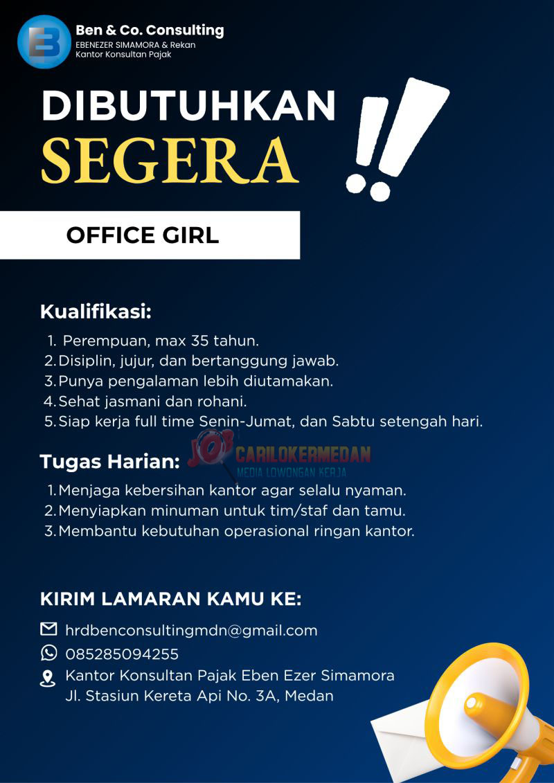 Lowongan Kerja Di Ben & Co Consulting Medan Agustus 2026 2