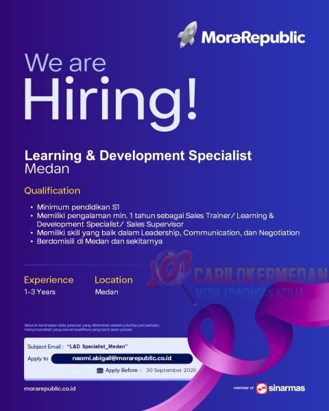 Loker S1 Di PT Ekamas Mora Republik Tbk Medan September 2026
