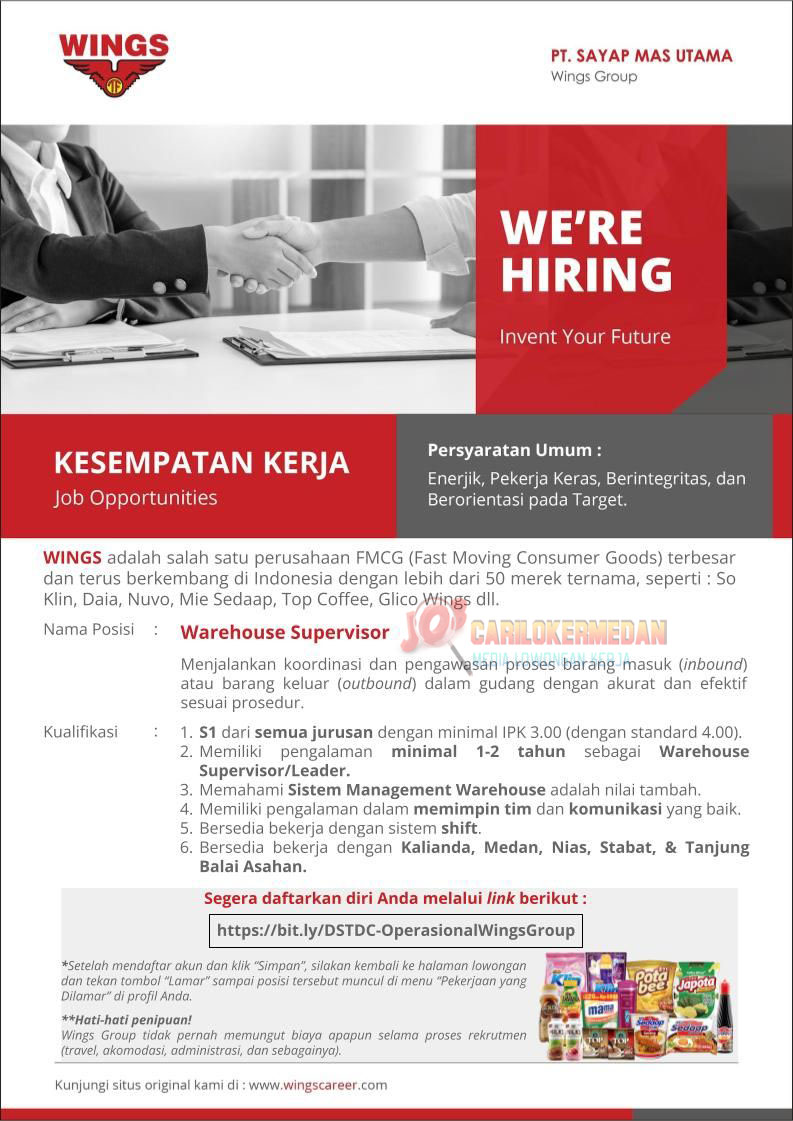 Loker S1 Di PT Sayap Mas Utama Wings Group Indonesia Medan