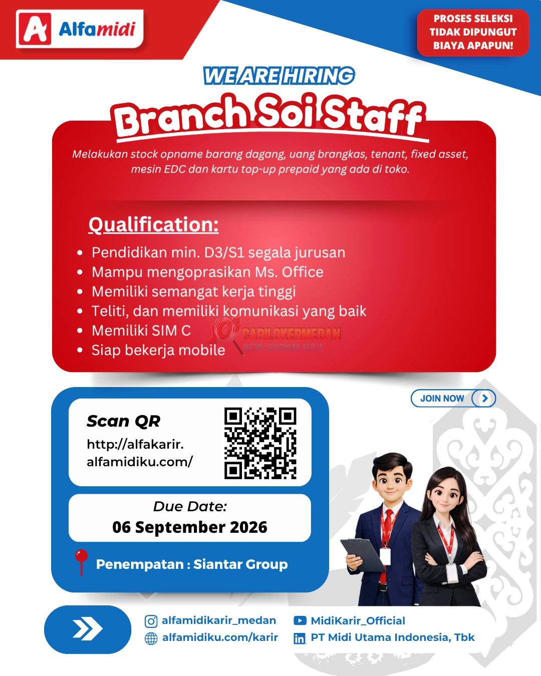 Loker SMA SMK D3 S1 Di PT Midi Utama Indonesia September 2026 3