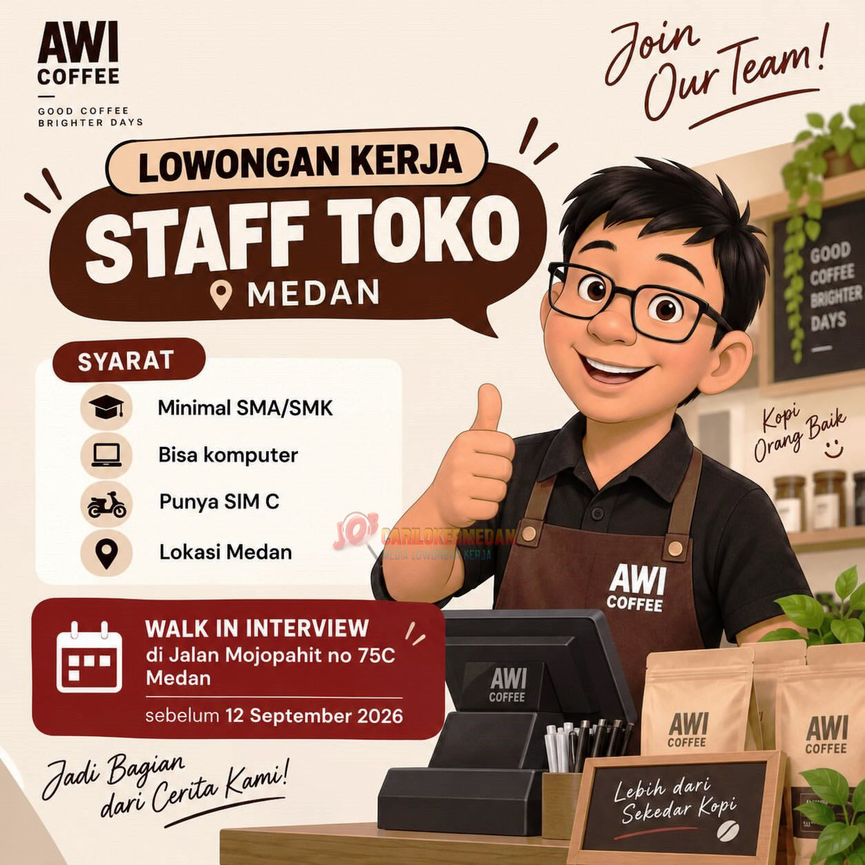 Loker SMA SMK Di PT Awi Kopi Indonesia Medan September 2026
