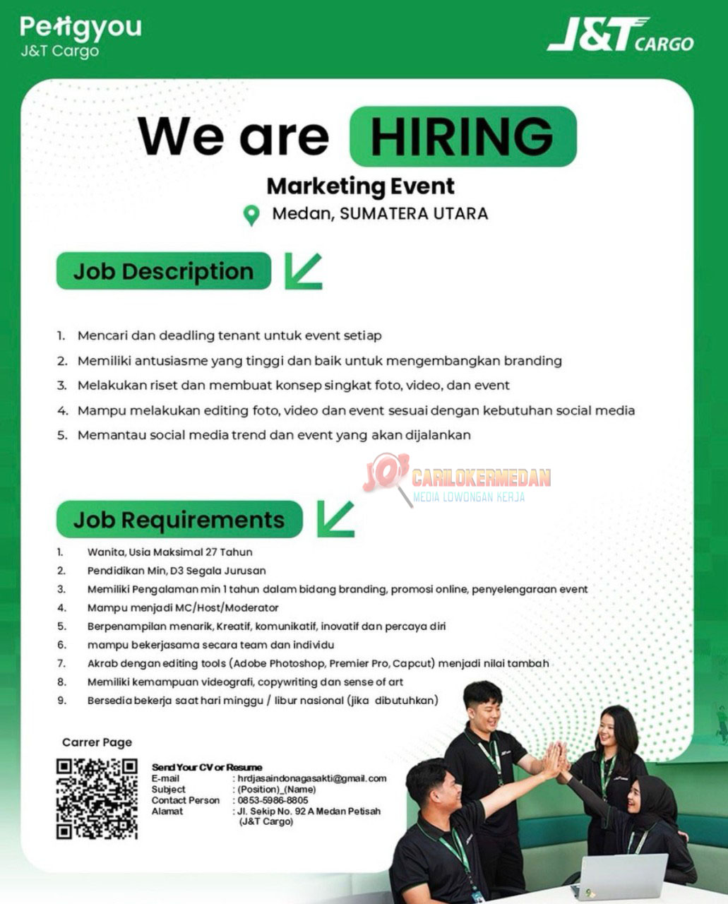 Loker SMA SMK Di PT Global Yimi Cargo Medan Setember 2026 1