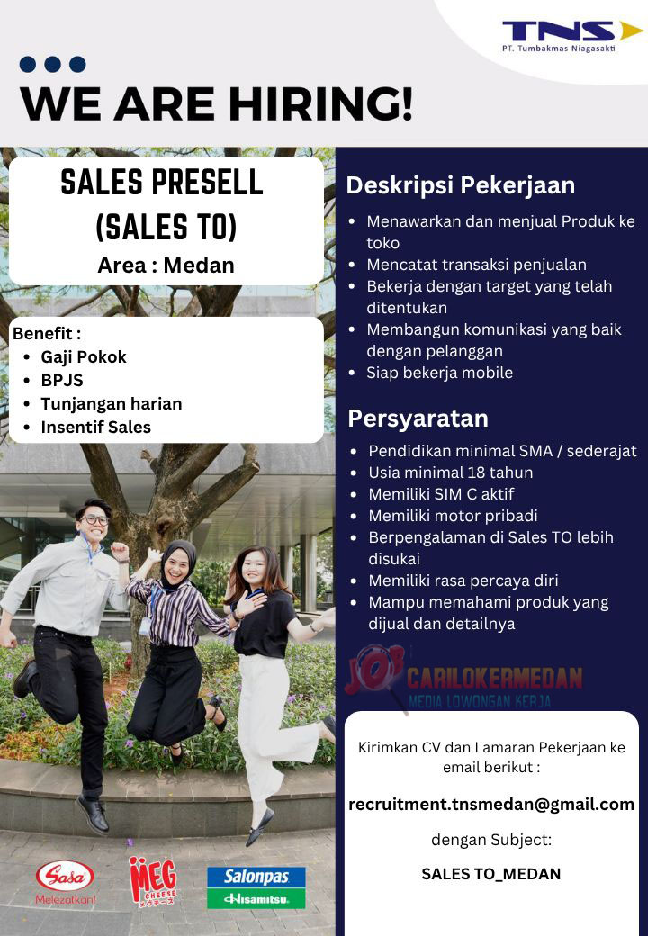 Loker SMA SMK Di PT Tumbakmas Niagasakti Medan September 2026 1